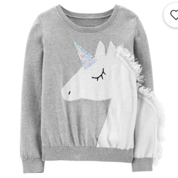 Nwt Oshkosh Bgosh Unicorn Sweater Girls 